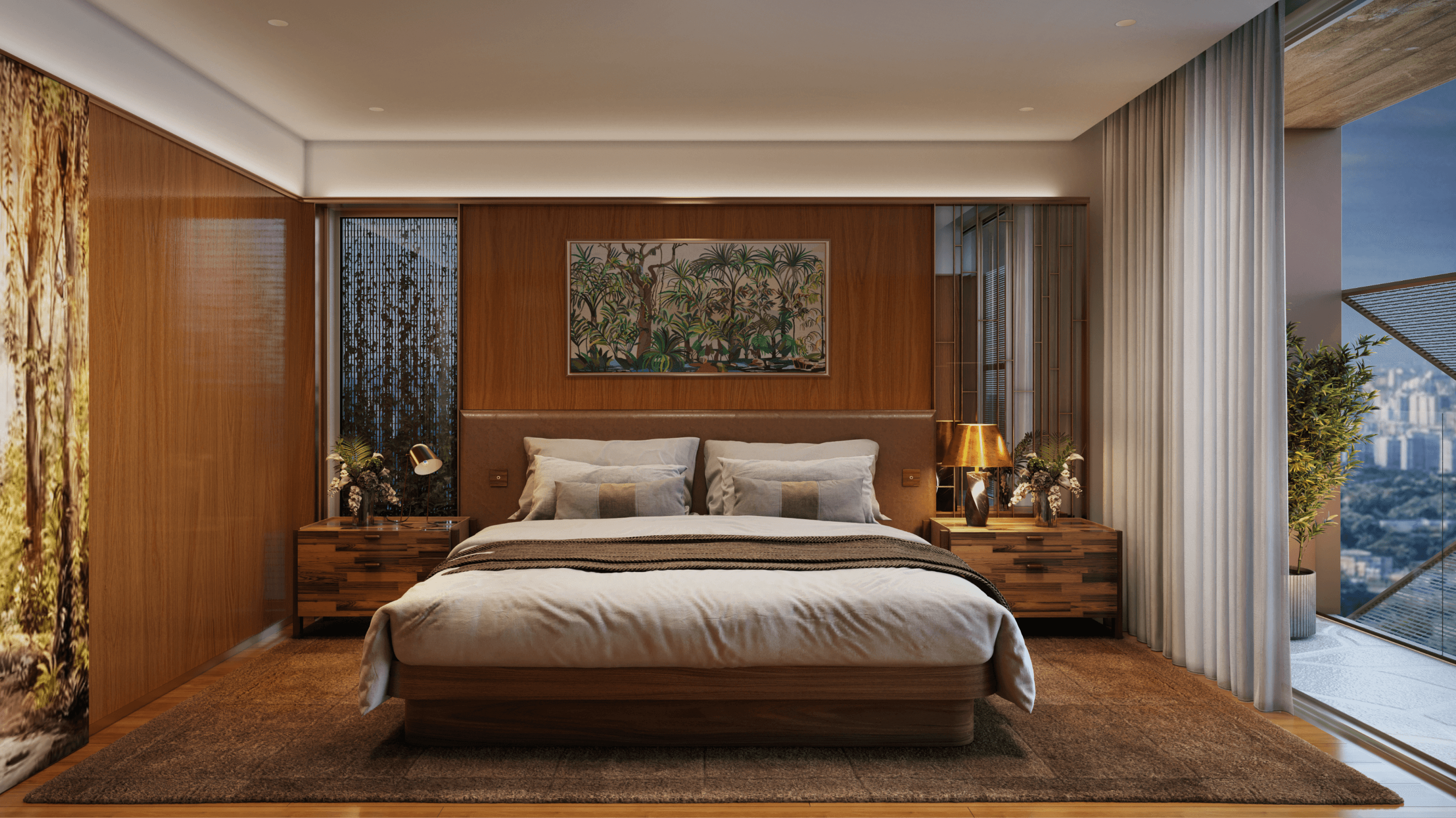 Planta baixa da suíte de 72m²